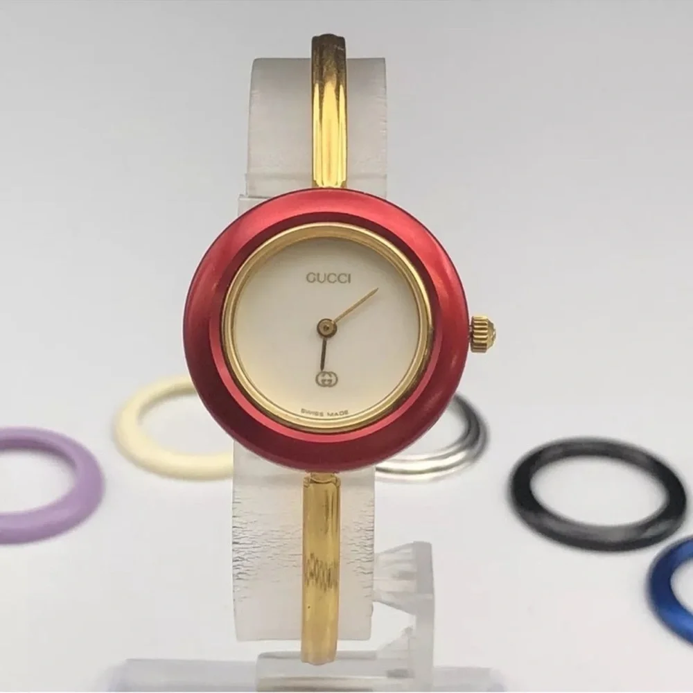 Gucci Luxury Watch 19k Gold Plated Statement Piece